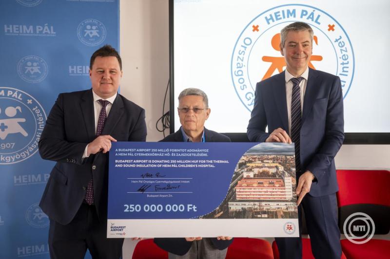 A repülőtér is segít: 250 millió forint a kórház nyugalmáért